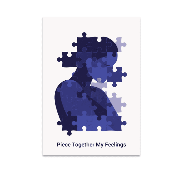 Piece Together My Feelings - Somatic Experience Enthusiast - 13x19 Poster Print