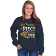 thumbnail image 1 of Piece of Pie Pizza Slice Geek Nerd Sweatshirt for Men or Women Brisco Brands S, 1 of 6