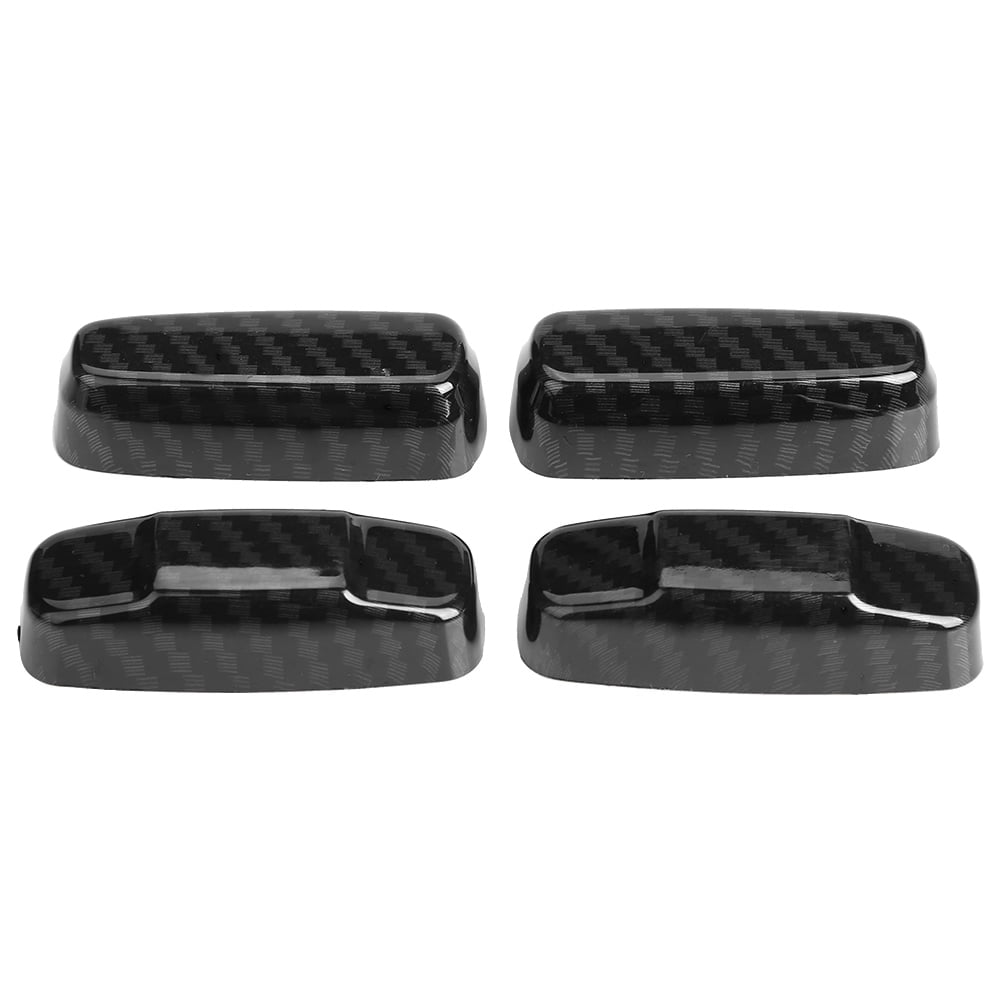Piecepack carbon fiber style car seat adjustment knob button cover for