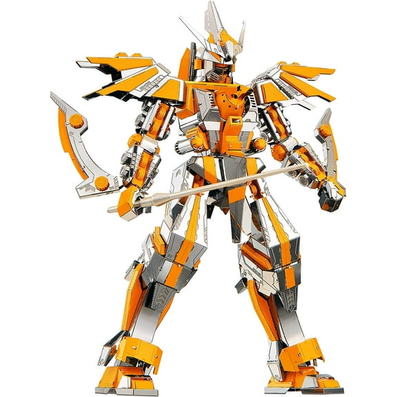 Piececool 3D Puzzles for Adults Metal Mecha Figure Model Kits-Crescent Blade Armor, Brain Teaser Puzzles for Teens DIY STEM Toys, Great Birthday Gifts, 285 Pcs