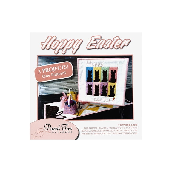 Pieced Tree Hoppy Easter 3 In 1 Ptrn