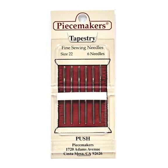 Piecemaker Tapestry Fine Sewing Needles Size 22