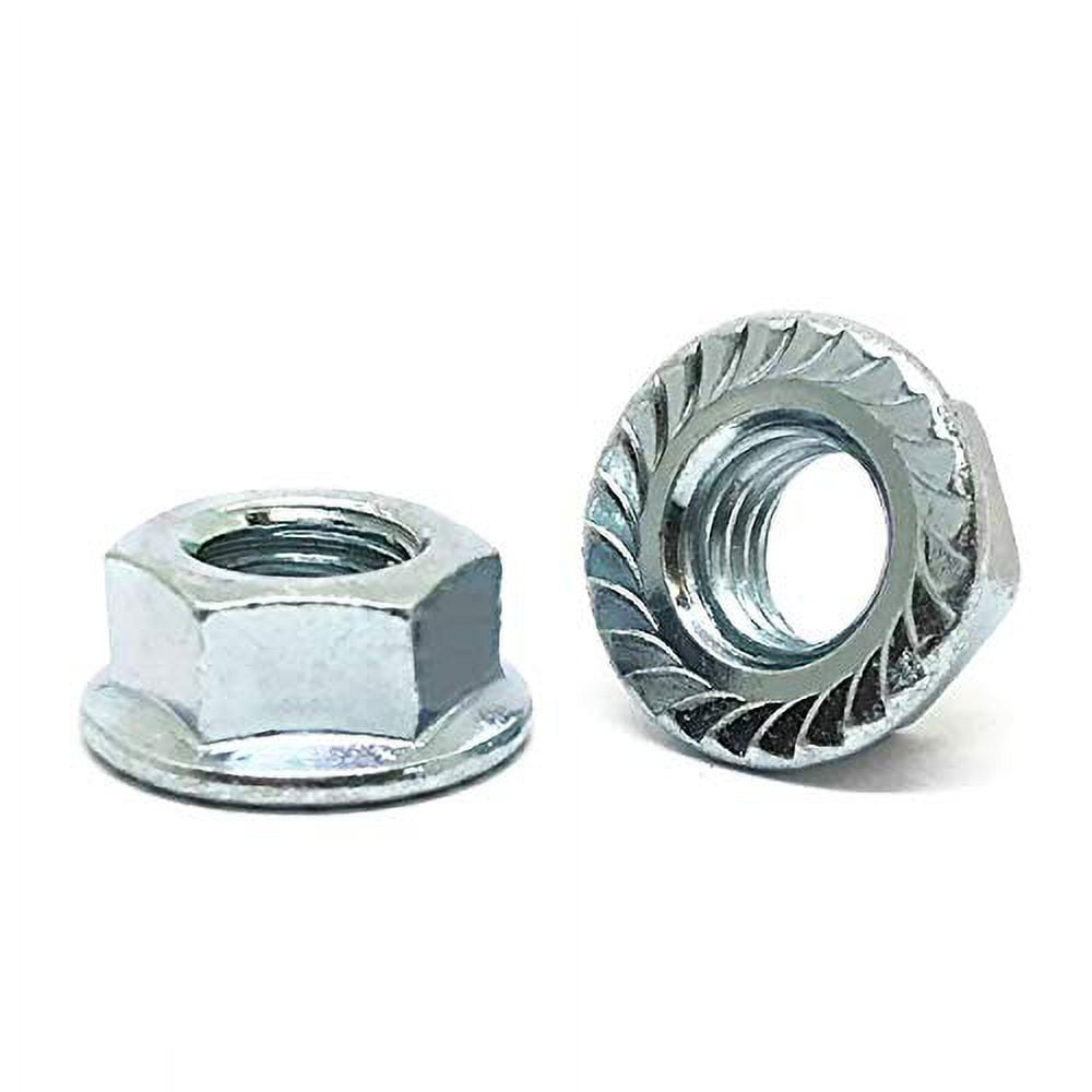 Pieces) 1/2"13 Grade 5 Serrated Hex Lock Nuts Zinc