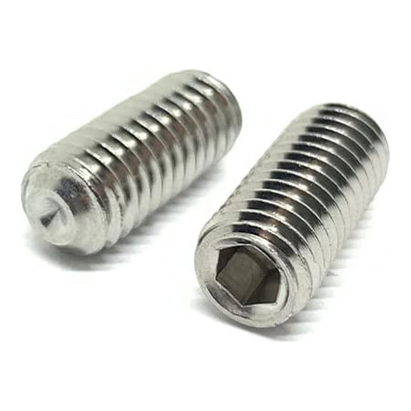 Pieces)1/2-13x3/4" Stainless Steel Coarse Thread Cup Point Allen Socket Set