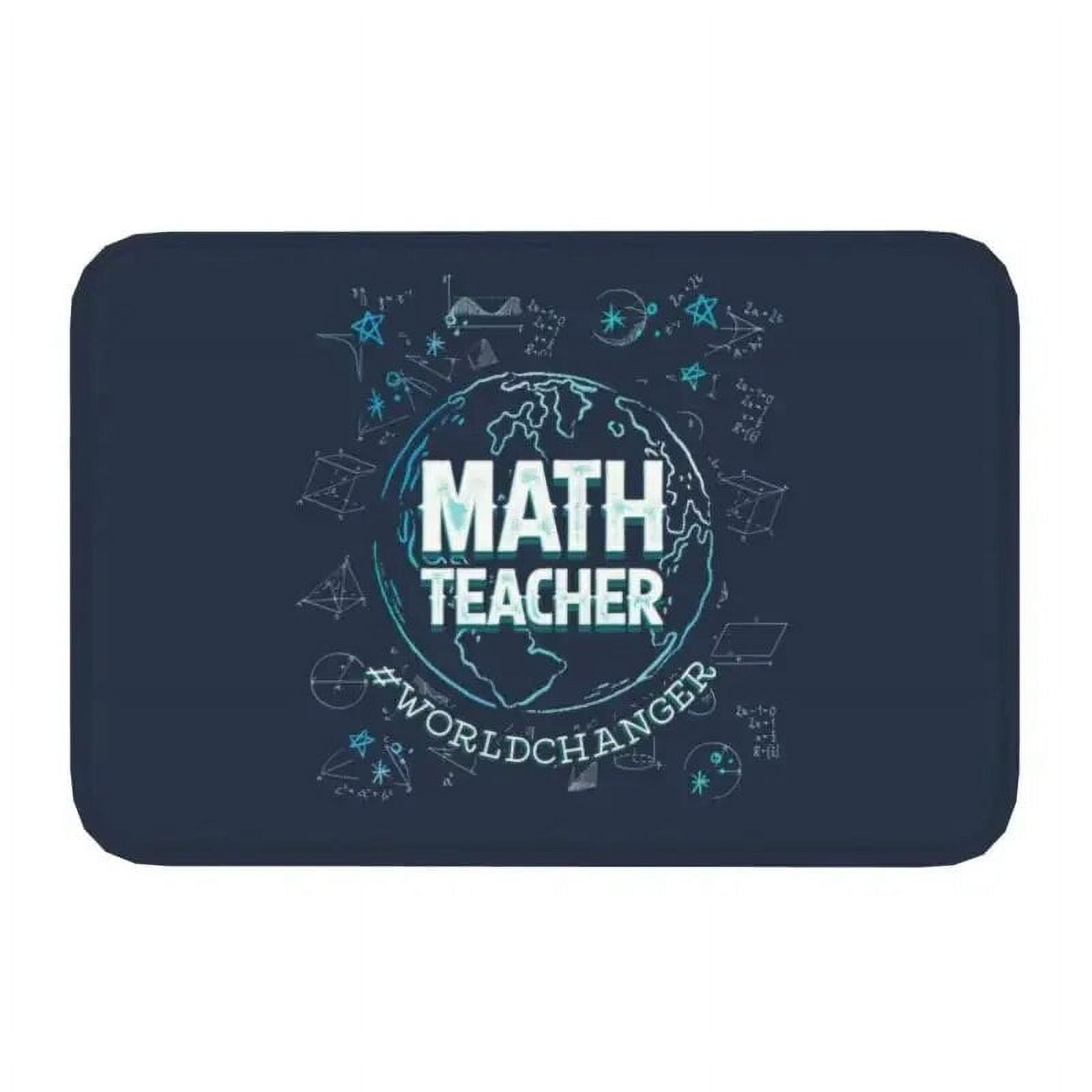 Pi Day Heartbeat Front Door Mat Anti-Slip Indoor Absorbent Math Science ...