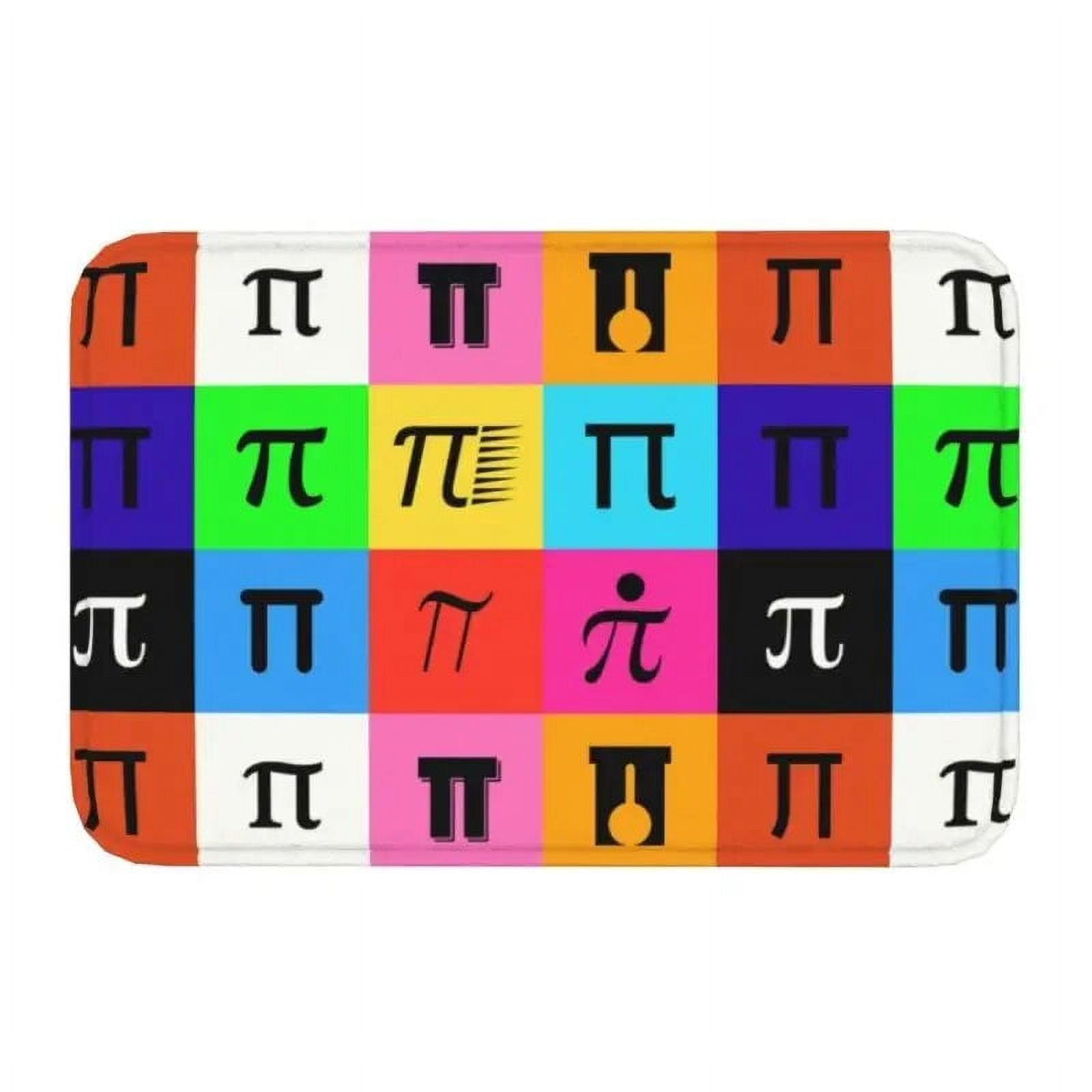 Pieces Of Pi Math Science Front Door Floor Entrance Mats Outdoor Geek ...