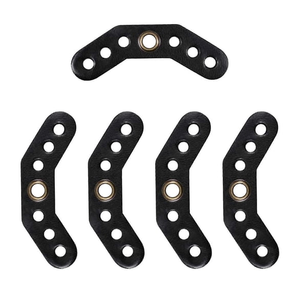 Pieces/Pack Leather Yoke Strap Metal Grommet Bow Strap Leather Yoke Holder Compatible Compound Bow Wrist Strap Black