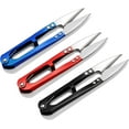 thumbnail image 1 of Pieces Sewing Scissors 4.7 Inch U Shape Yarn Thread Cutter Embroidery Small Snips Clippers Trimming Nipper for Sewing Stitch DIY Crafts Supplies, Random Color, 1 of 8