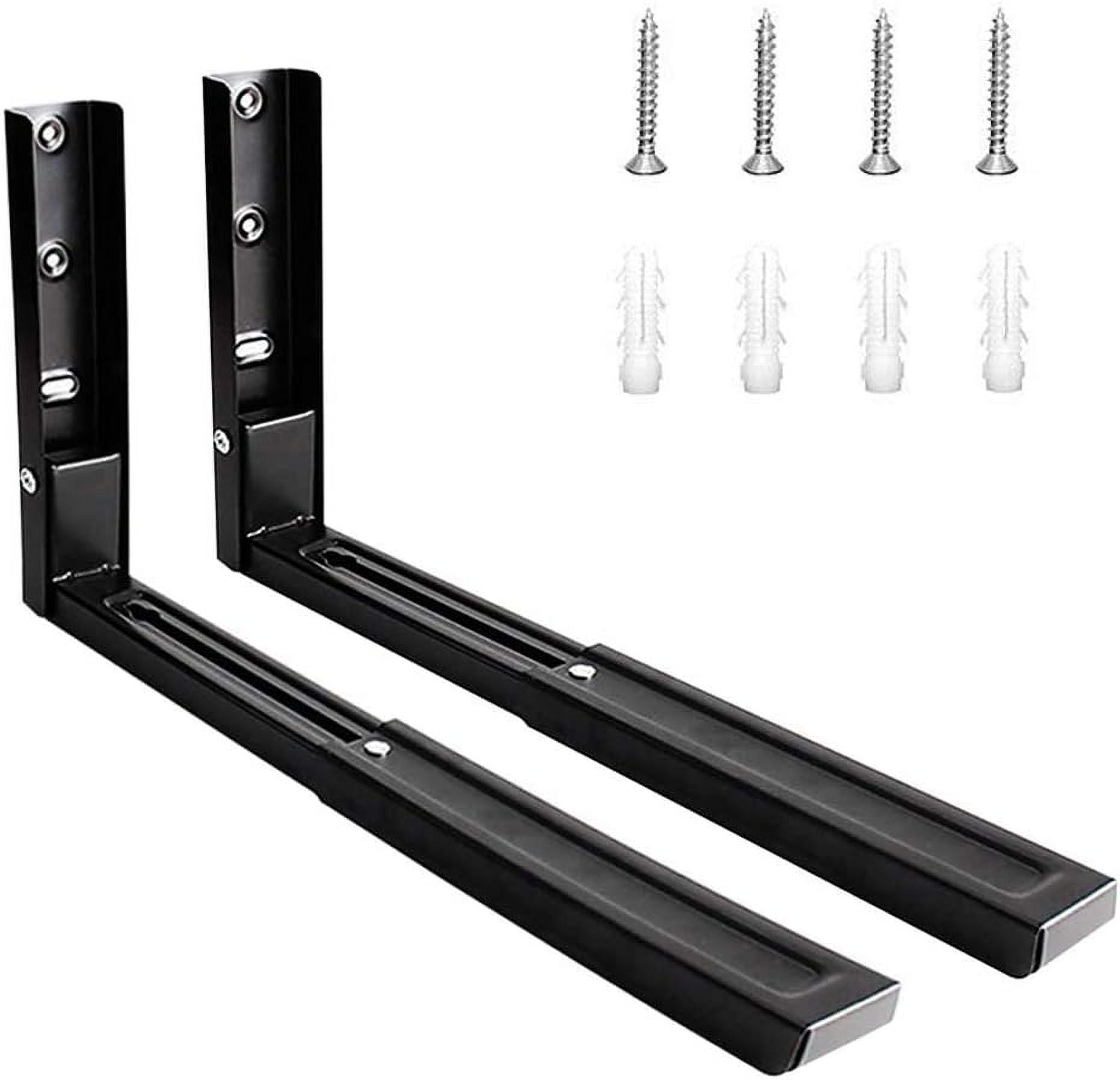 Pieces Stainless Steel Microwave Wall Bracket, Black Microwave Brackets