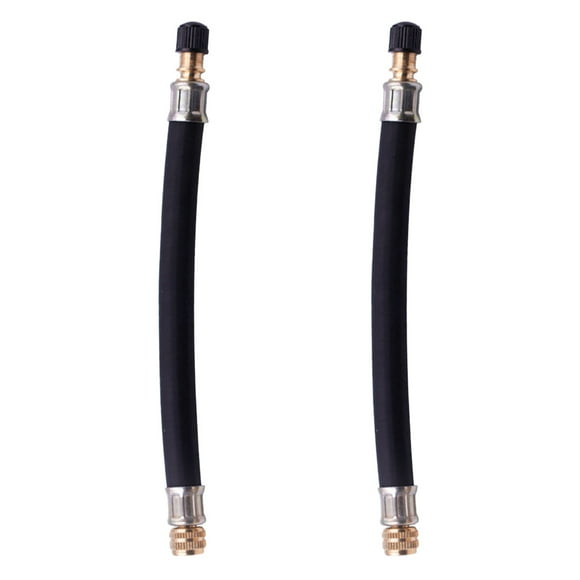 Pieces Tire Valve Extension Flexible Tire Valve Hose 195Mm Flexible Rubber Valve Extension For Truck/Bus And Trailer Tire