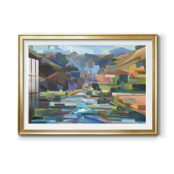 Pieces of Yakima Canyon Premium Framed Print - Ready to Hang