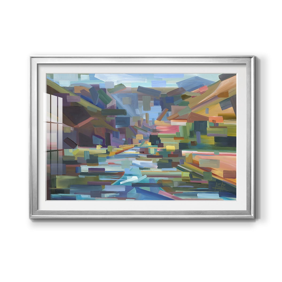 Pieces of Yakima Canyon Premium Framed Print - Ready to Hang