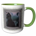 thumbnail image 1 of 3drose, Pied Piper Hameln Fairytale Children Myth Mythic Fantasy Germany Folklore Middleages, 11oz Two-tone Green Mug, 1 of 6