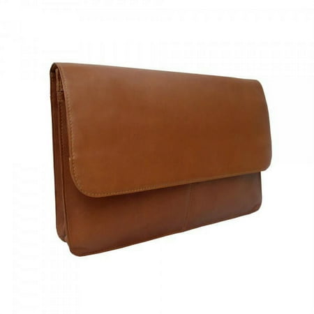 Piel Leather Three-section Flap Portfolio