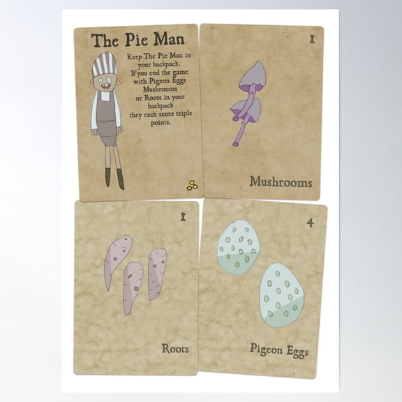 Pieman'S Hand Poster Wall Art, Modern Wall Decor, 12x18 UNFRAMED