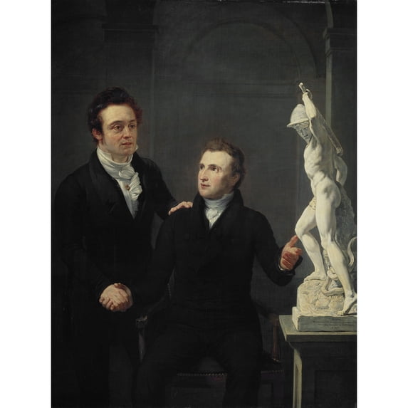Pieneman Royer Sculptor And Stock Broker Painting Extra Large XL Wall Art Poster Print