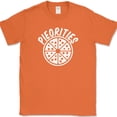 thumbnail image 1 of Pieorities Pizza T-Shirt Funny Food Slice Eating Humor Novelty Tee - Orange, S, 1 of 1