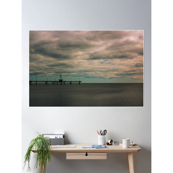 Pier 5 Poster Wall Art, Modern Wall Decor For Living Room Bedroom, 8x12 UNFRAMED