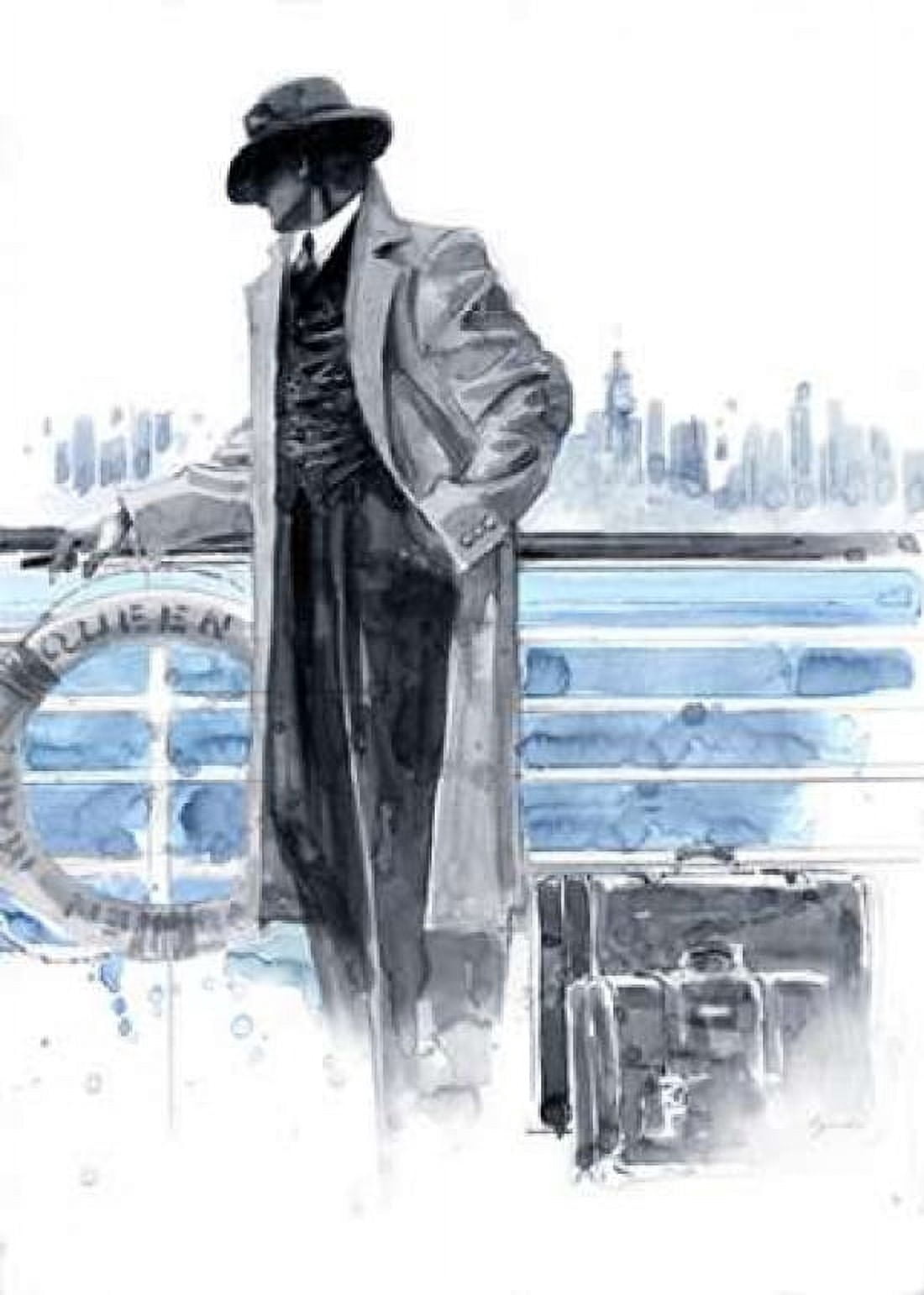 Pier 56 Blue Study Canvas Art - Brent Lynch (20 x 28)