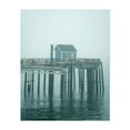thumbnail image 1 of Pier in Fog, Beals Island - Beals Maine Photography Minimalist Coastal Boardwalk Beach House Ocean Harbor Water Unframed Wall Art Print 22 x 28 inches, 1 of 13