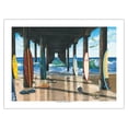thumbnail image 1 of Pier Group - Surfboard Art - From an Original Color Painting by Scott Westmoreland - Fine Art Matte Paper Print (Unframed) 18x24in, 1 of 4