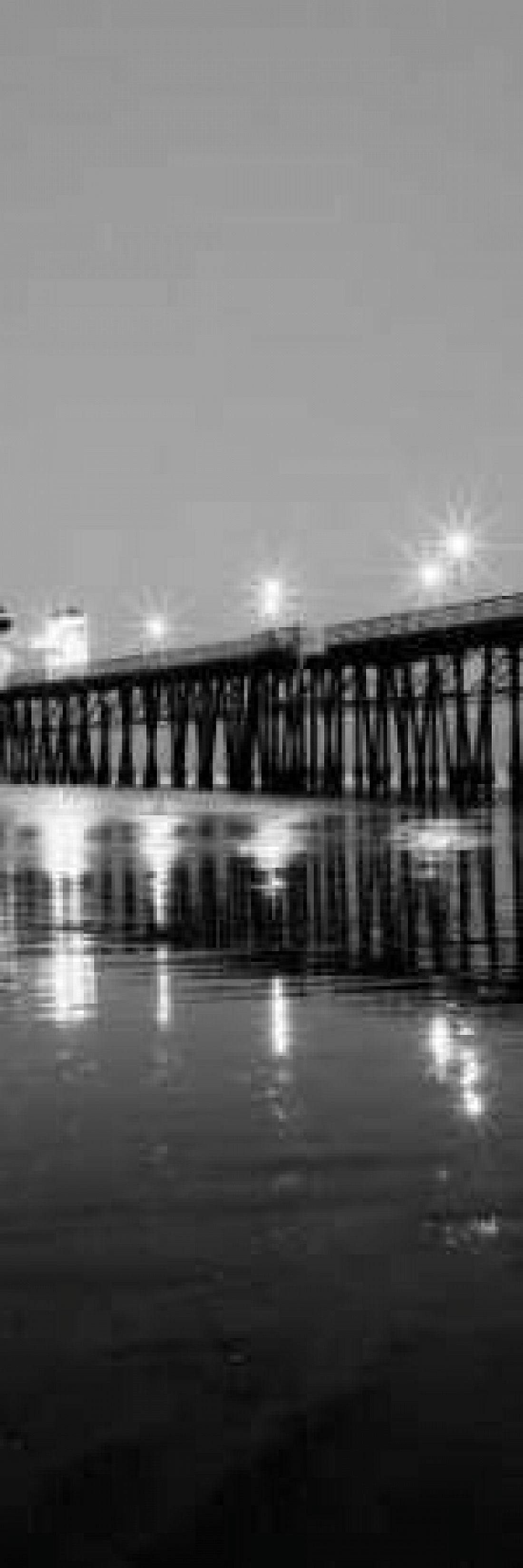 Pier Night Panel I Canvas Art - Lee Peterson (12 x 36)