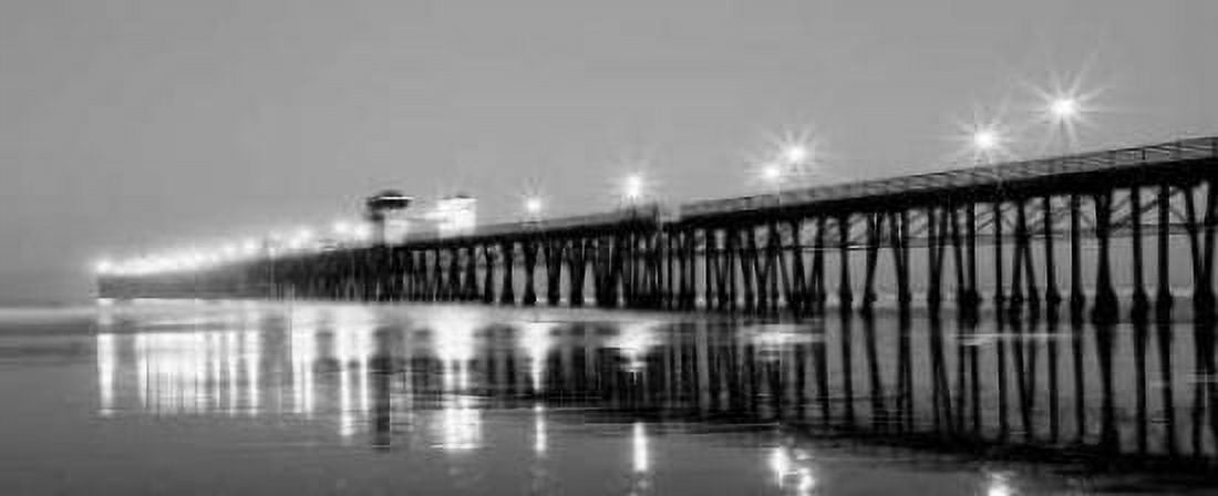 Pier Night Panorama I Canvas Art - Lee Peterson (10 x 20)
