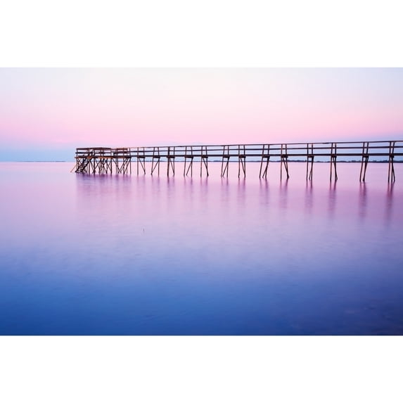 Pier On Lake Winnipeg Matlock Manitoba Poster Print