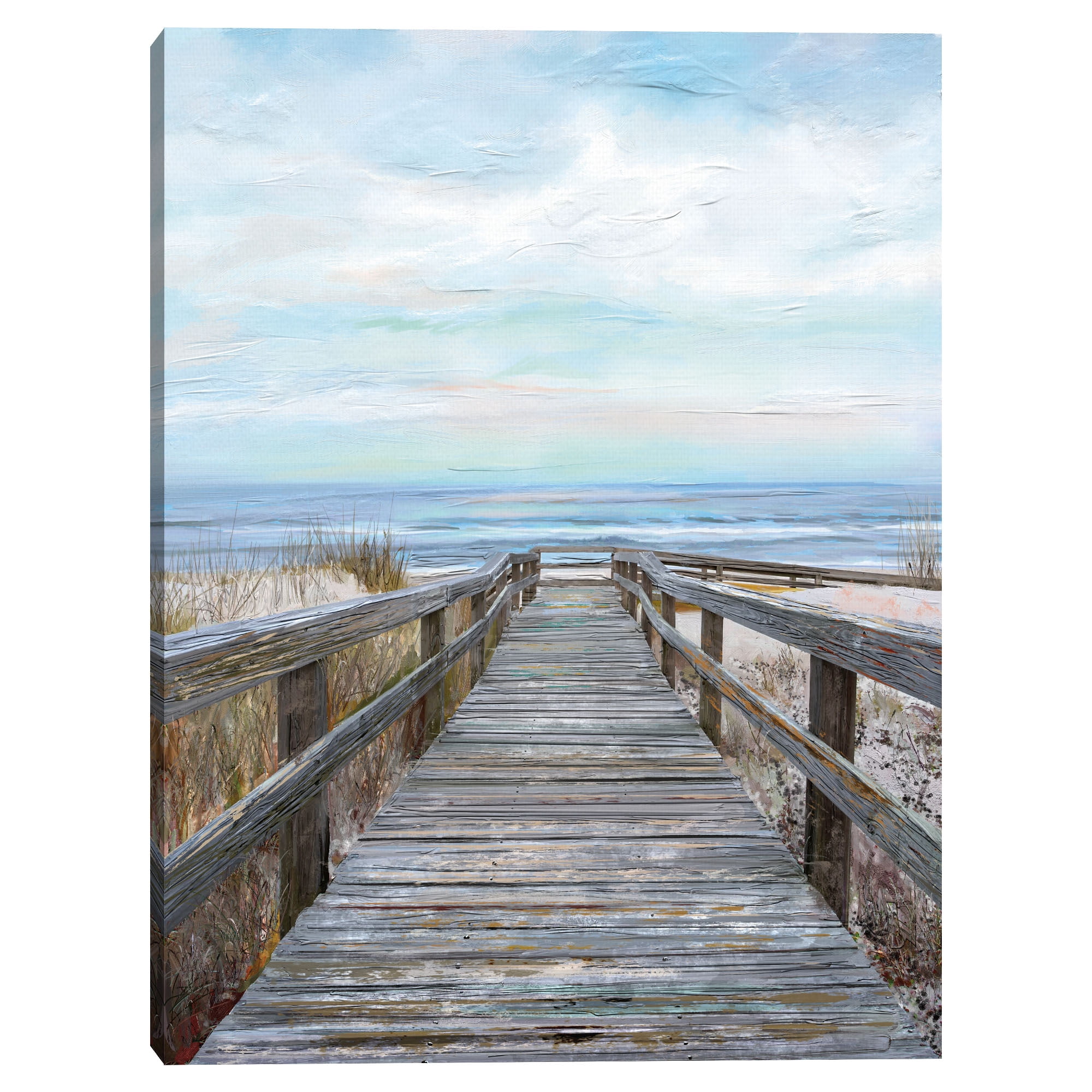 Pier Pressure by Studio Arts Canvas Art Print, 1.5" x 30"
