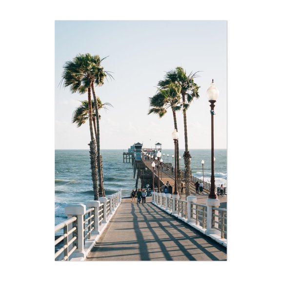 Pier Ramp, Oceanside - Oceanside California Photography Unframed Wall Art Print 5 x 7 inches