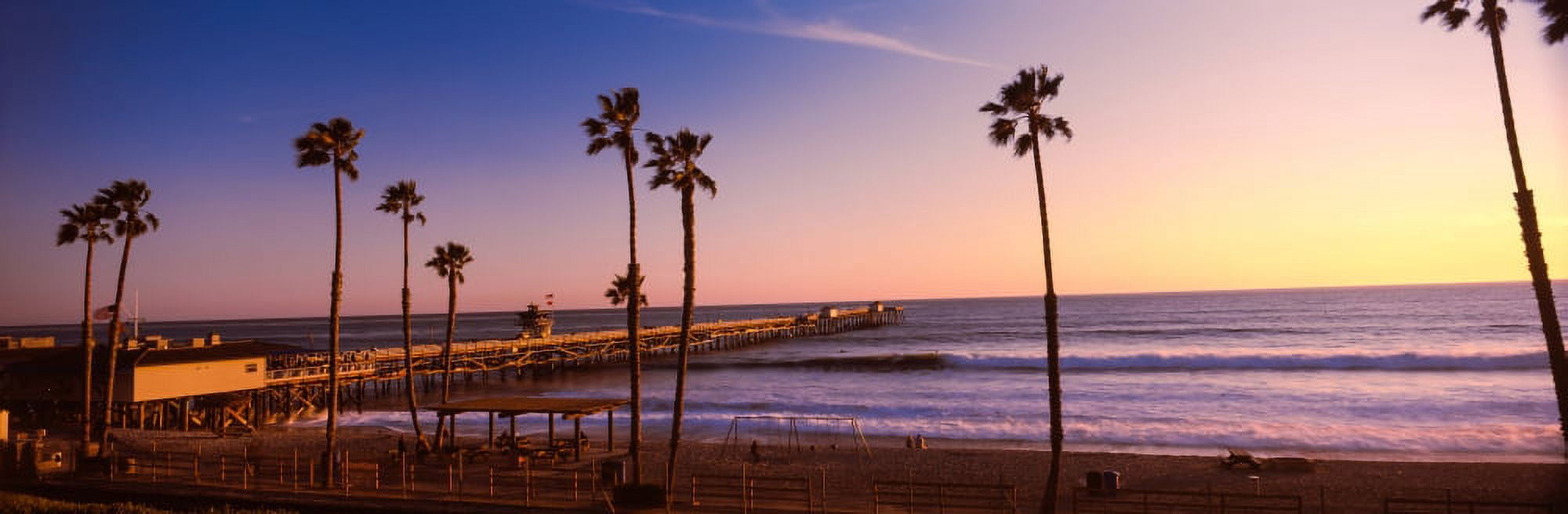 Pier in the Pacific Ocean San Clemente Pier San Clemente California USA Canvas Art - Panoramic Images (27 x 9)