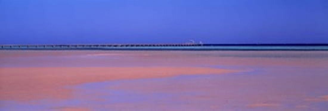 Pier in the sea Soma Bay Hurghada Egypt Canvas Art - Panoramic Images (18 x 6)