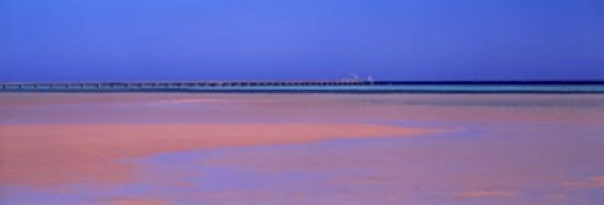 Pier in the sea Soma Bay Hurghada Egypt Canvas Art - Panoramic Images (36 x 12)