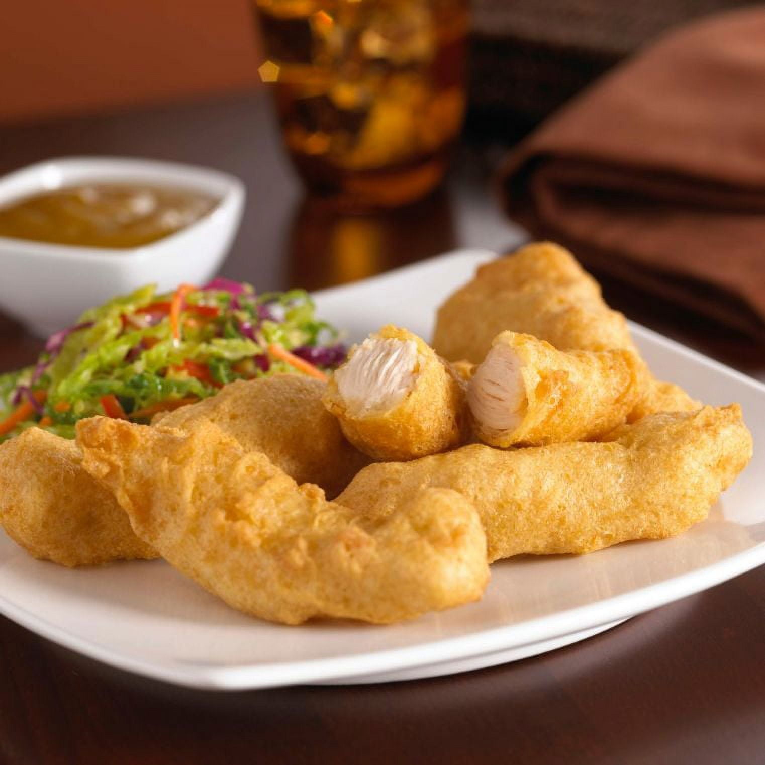 Pierce Chicken Pilgrims Tempura Battered Chicken Strips 5 lbs (PACK OF