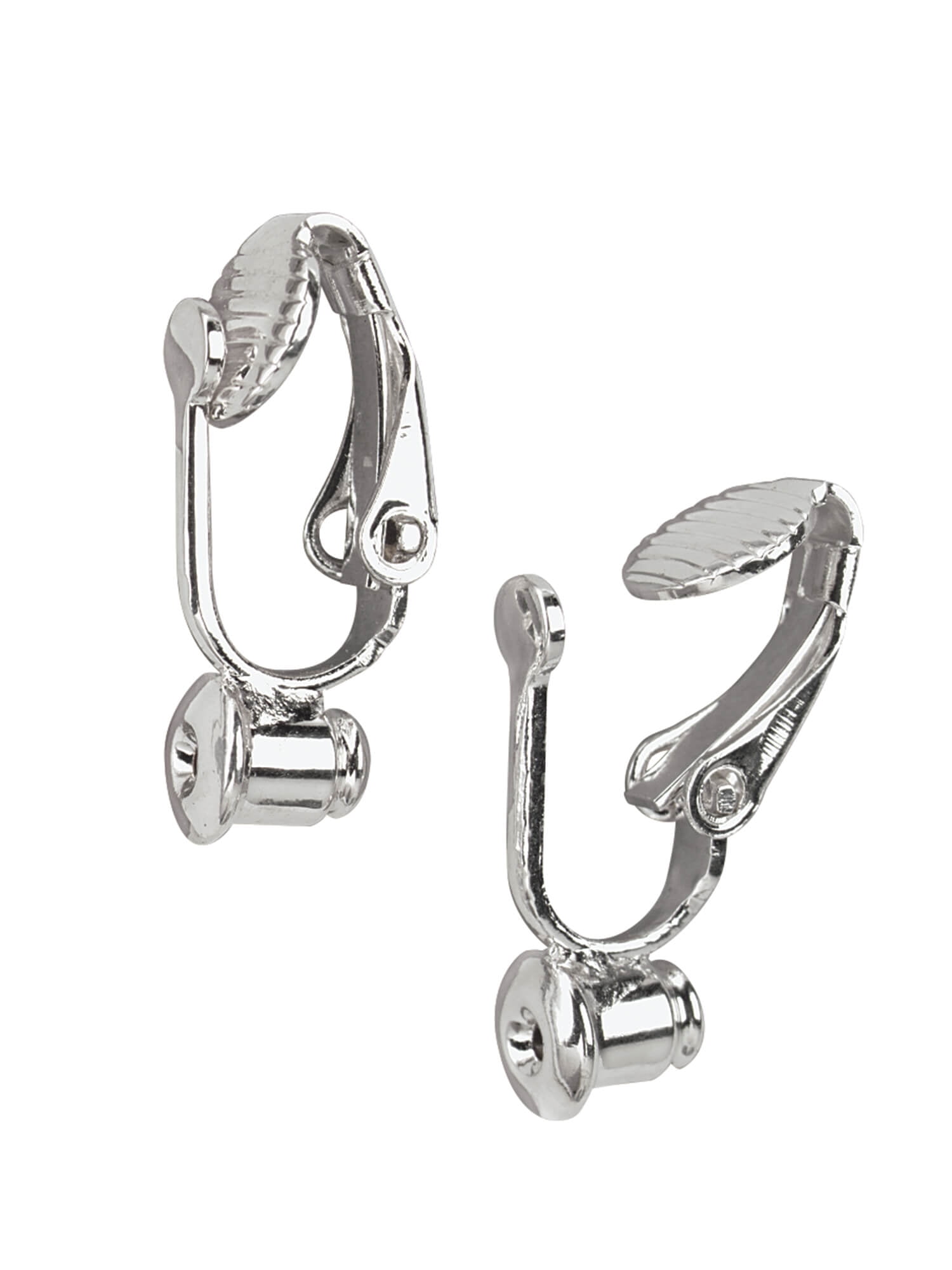 Earring Converters Convert Pierce Dangle Earrings to Clip On 2pr Silver &  Gold