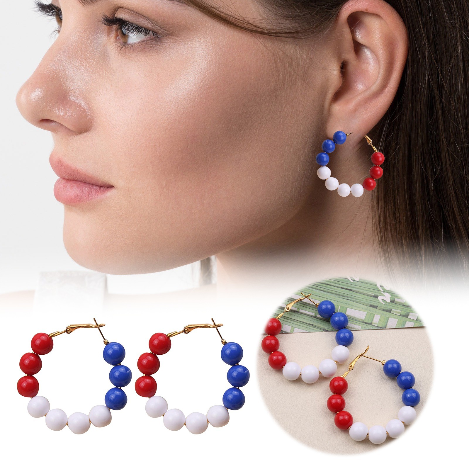 Neon statement earrings discount