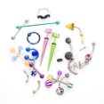 thumbnail image 1 of Piercing JewelryKit  Assorted Random Belly Nose Ring Barbell Studs 14G 16G 18G, 1 of 2