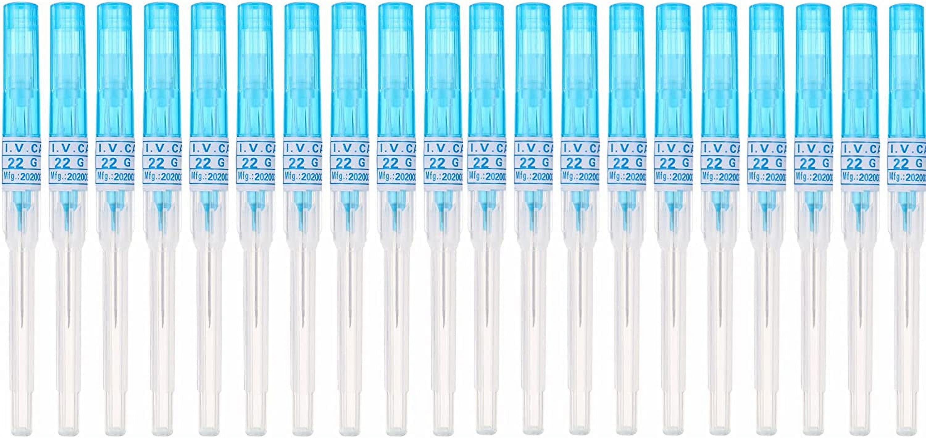 Piercing Needles,20PCS 22G IV Catheter Needles 22 Gauge Disposable