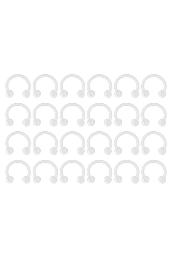 18pcs Nose Jewellery for Women Acrylic Transparent Decorative Accessories for Party Costumes