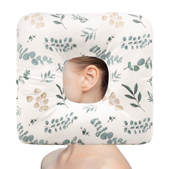 Piercing Pillow with Hole Cushion for Side Sleeper Cushion for Pierced Ear for Pressure Relief Sleeping Ring for Ear Plug Wearer Against Pain