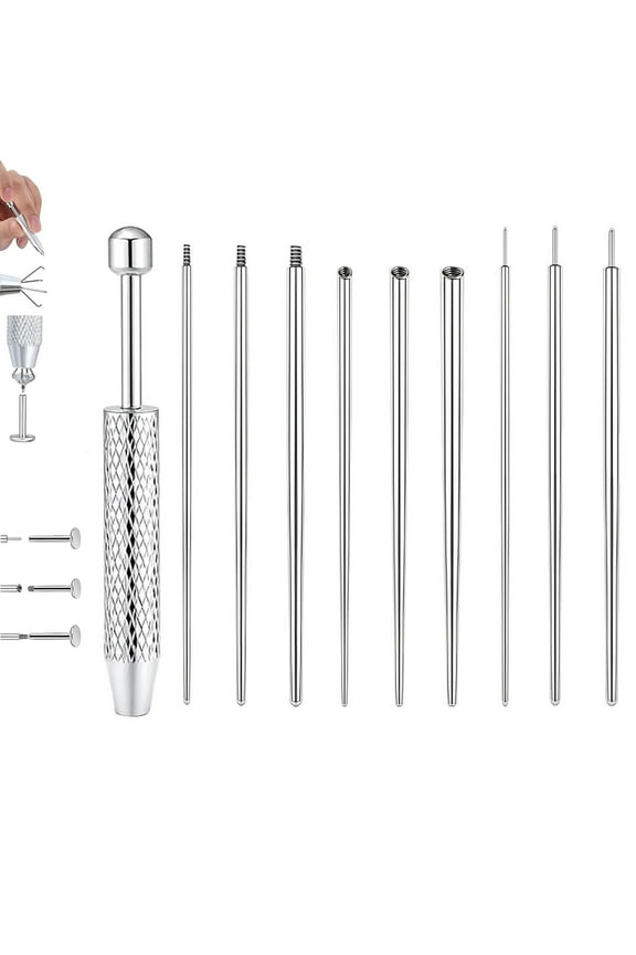 Piercing Taper Ball Grabber Tool for Changing Jewelry - 16G 18G 20G Threadless/Internal thread/External Thread Piercing Taper Stretching Kit for Ear/Nose/Navel/Nipple/Lip/Eyebrow/Tongue