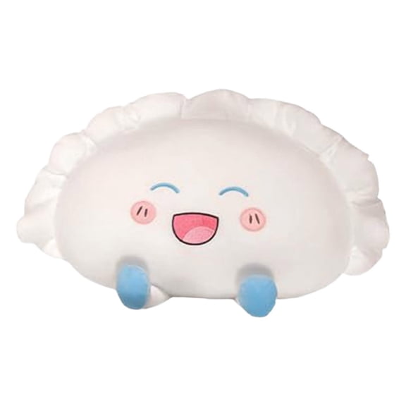 Pierogi Pillow Decorative Throw Pillow, Classic Dumpling Shaped Accent Cushion, Premium Fabric Decor Pillow for Sofa, Couch, Living Room, Bedroom & Home Office Decoration ﻿ (Style B, 9.84*13.8in)