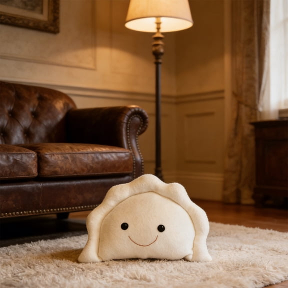 Pierogi Plush 12 Inch Dumpling Pillow Cute Stuffed Pierogi Plush Toy Soft Hugging Cushion Gift for Families Friends Home Sofa Bed Decor