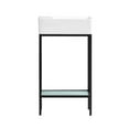 thumbnail image 1 of Pierre 19.5 Single, Freestanding, Open Shelf, Matte Black Frame Bathroom Vanity, 1 of 12