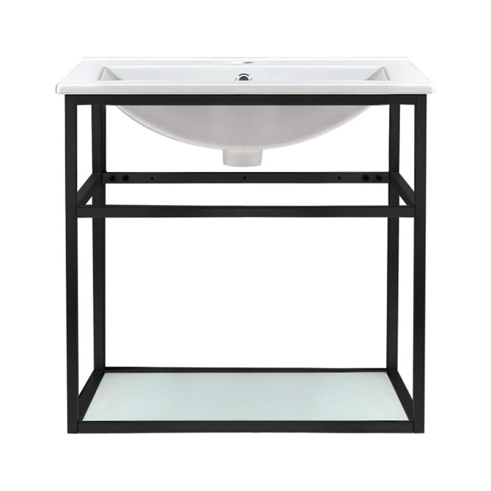Pierre 24 Single, Metal Frame, Open Shelf, Bathroom Vanity