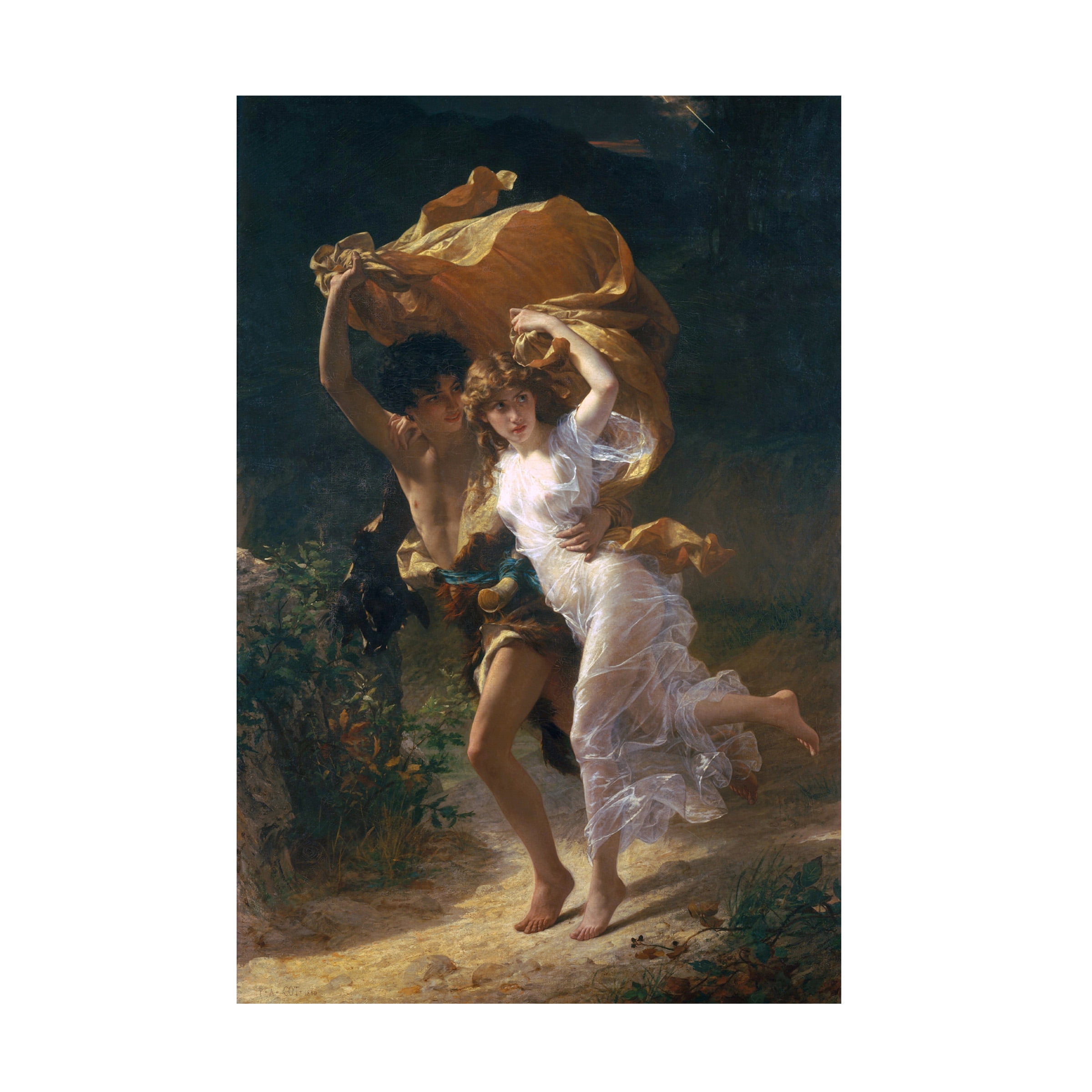 絵画 The STORM Amazon.com: ELITEART -The Storm By Pierre Auguste Cot Giclee
