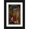 thumbnail image 1 of Pierre-Auguste Pichon 16x24 Black Ornate Framed Double Matted Museum Art Print Titled: Procession of Saint Charles Borromee During the Plague of Milan (1861), 1 of 5