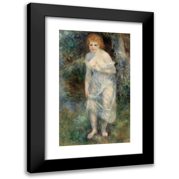 Pierre-Auguste Renoir 12x18 Black Modern Framed Museum Art Print Titled - The Source (La Source) (1875)