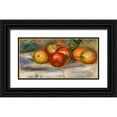 thumbnail image 1 of Renoir, Pierre-Auguste 14x9 Black Ornate Wood Framed with Double Matting Museum Art Print Titled - Apples, Oranges, and Lemons 1911, 1 of 4