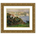 thumbnail image 1 of Pierre-Auguste Renoir 18x15 Gold Ornate Wood Frame and Double Matted Museum Art Print Titled - Fog on Guernsey (Fog in Guernsey) (1883), 1 of 4